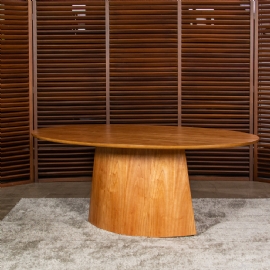 MESA DE JANTAR AREZZO TAMPO OVAL APOLO CASA