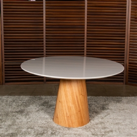 MESA DE JANTAR DUNA VIDRO APOLO CASA